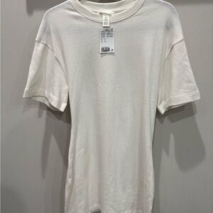 H&M white t shirt dress